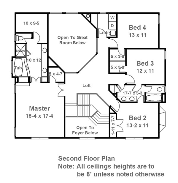 Ballard 6132 - 4 Bedrooms and 3.5 Baths | The House Designers